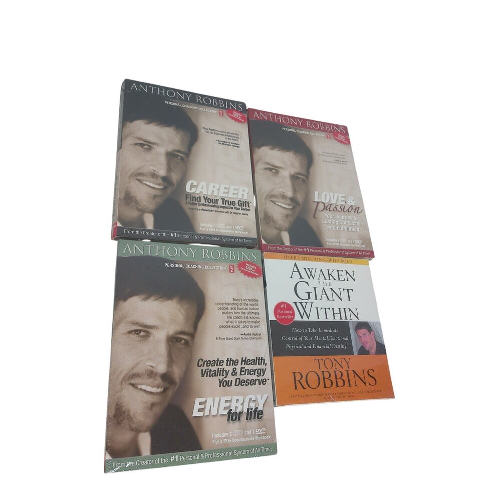 Anthony Robbins Coaching Collection Energy Love Career & Awaken Giant CD DVD - Picture 5 of 5